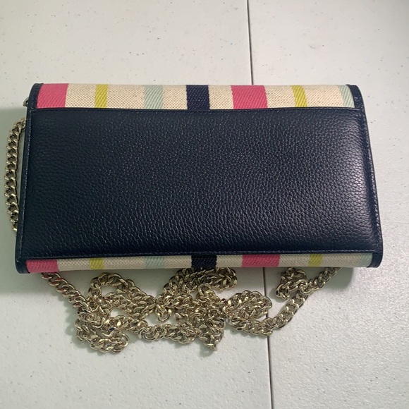 KATE SPADE  ROULETTE BREEZY STRAP CHAIN CLUTCH - Picture 3 of 12